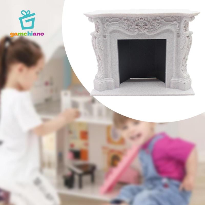Gamchiano 1: 12 Nhà Búp Bê Thu Nhỏ Lò Sưởi Đạo Cụ Ảnh DIY Phụ Kiện Thu Nhỏ Đồ Nội Thất Cho Mô Hình DIY Đồ Nội Thất Quà Tặng Thủ Công