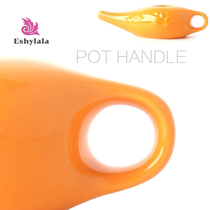 Bộ dụng cụ rửa mũi 250ml gốm Neti Pot cho xoang, viêm mũi dị ứng, Yoga Detox Rinse [MỚI]