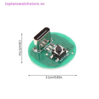 Toplanswatchstore 5W 10 Watt Bảng mạch LED Bảng điều khiển Type-C Mô-đun sạc DIY Phụ kiện điện tử cho đèn pin Quạt nhỏ VN