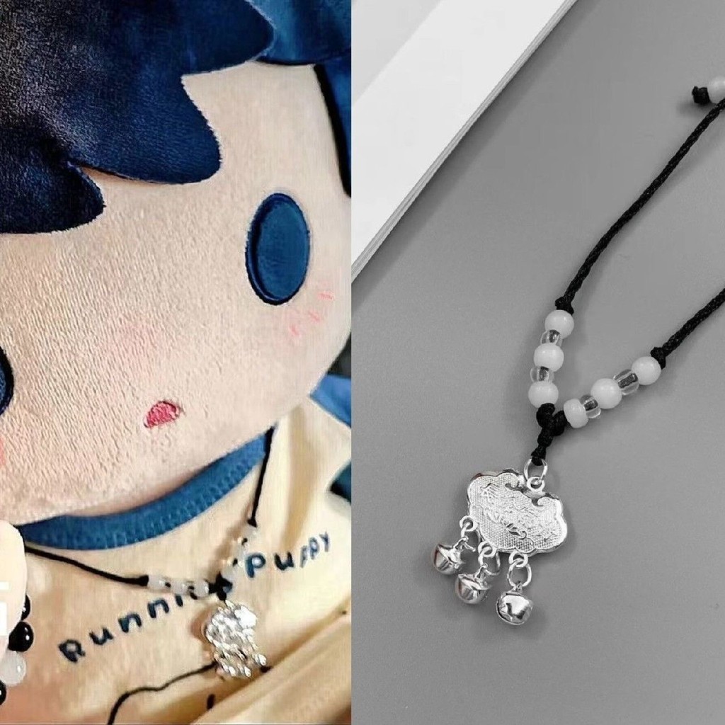 Phụ Kiện Búp Bê Cotton Khóa An Toàn Chuông Mặt Dây Chuyền Có Thể Điều Chỉnh Búp Bê Sinh Quà Tặng Truy Cập An Toàn Tuổi Thọ Giàu Có wcin