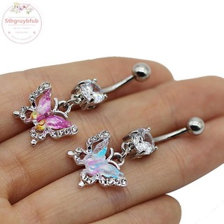 Sthb Tinh Tế Tính Khí Bụng Nút Nhẫn Dành Cho Nữ Thời Trang Bé Gái Bướm Hợp Thời Trang Gợi Cảm Rốn Nhẫn Cơ Thể Xuyên Trang Sức Quà Tặng VN