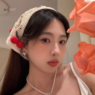 Julyhot Dệt Kim Tam Giác Dễ Thương Nhỏ Anh Đào Pháp Mục Vụ Phong Cách Khăn Móc Hoa Khăn Trùm Đầu Massivedeals