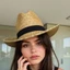 PCF * Mũ rơm dệt Mũ chống nắng đi biển Rỗng ra Sunhat Mũ viền rộng sành điệu