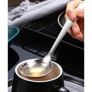 ( M4 ) Combo 10 muỗng ăn cơm ăn súp  ăn phở đáy tròn M4 inox 304 có 3 size nhỏ trung lớn loại tốt