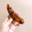 Retro Da Báo In Chuối Tóc Nữ Cao Cấp Đuôi Ngựa Xoắn Dọc Kẹp Sang Trọng Tóc Tập Kẹp Mũ Đội Đầu