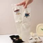 Vớ tất cổ cao chấm galaxy hình hoạt hình vui nhộn