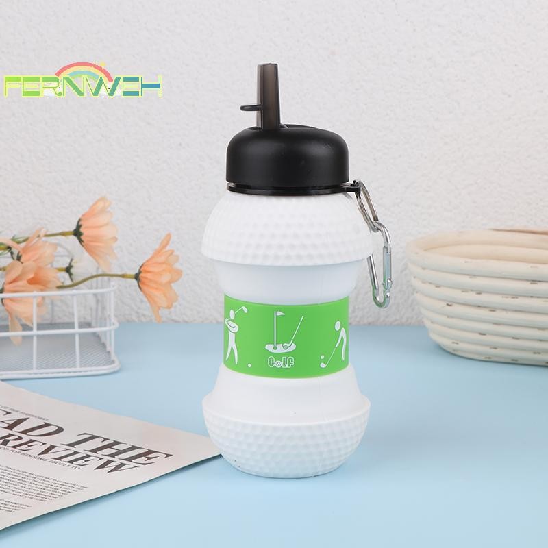[Fernweh] Bình Nước Silicon Gấp Bóng Rổ Ngoài Trời Bóng Đá Tennis Golf Bóng Chày Pickleball Chai Nước Di Động Trẻ Em [MỚI]