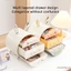 Phụ Kiện Tóc Dễ Thương Người Tổ Chức Hoạt Hình Thỏ 3 Ngăn Kéo Kẹp Tóc Bảo Quản Hộp Đựng Trang Sức Cho Bé Gái