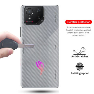 Phim Bảo Vệ Sợi Carbon Cho ASUS ROG Điện Thoại 8 Pro 7 6 6D 5 Ultimate 5s Pro 3 2 Zenfone 10 9 8 Lật Phía Sau Phim Bảo Vệ Màn Hình Miếng Dán