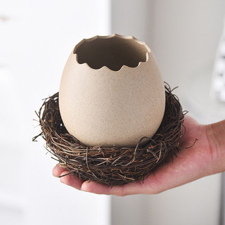 Bát gốm ăn liền hình vỏ trứng sáng tạo, dùng cho mì, tráng miệng, hấp, nhà hàng