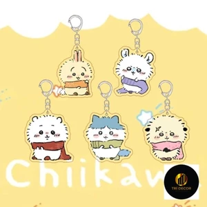 Chiikawa Móc Chìa Khóa acrylic Hình Nhân Vật anime hachiware usagi rakko momonga Dễ Thương