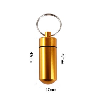 SENRTY Chai thuốc ngoài trời Kho lưu trữ Hợp kim nhôm Móc khóa Chai thuốc