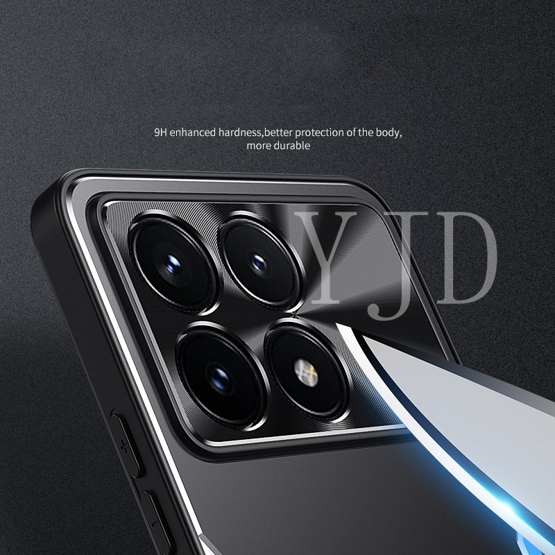Ốp YJD Cho Redmi K70 Pro K70E POCO X6 Pro Vỏ Điện Thoại Chống Sốc Kim Loại Hợp Kim Nhôm