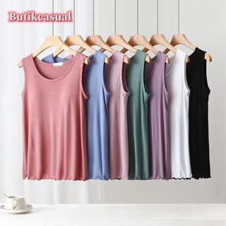 Phụ Nữ modal cotton Xe Tăng Không Tay Áo Đồng Bằng camisoles Mùa Xuân Mùa Hè Mới Quần Lót Nữ Đệm Ngực Đồ Ngủ Mỏng Nhà Áo Thường Ngày