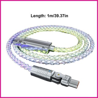 Cáp Sạc Nhanh PD 120w Dây Sạc Nhanh Loại C Điện Thoại Di Động Xoay Khuỷu Tay Thay Đổi Dây Dữ Liệu Cho fotvn
