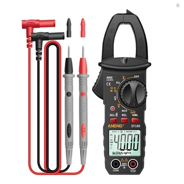 Aneng ST180 4000 Đếm Đồng hồ kẹp kỹ thuật số Đồng hồ vạn năng Kẹp vạn năng Vôn kế Ampe kế AC DC Điện áp AC Đồng hồ đo dòng điện NCV Máy kiểm tra đồng hồ đa năng Máy kiểm tra kẹp hiện tại -30 ~