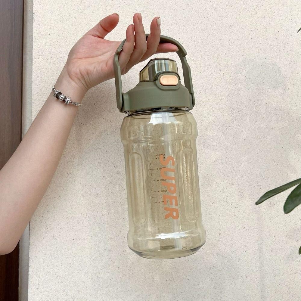 Ấm Siêu Tốc Thể Thao JSJING Có Ống Hút, Có Ống Hút Tốt Nghiệp Cốc Nước Có Ống Hút, Thiết Bị Tập Gym 1.3L 1.5L 2L Chống Rò Rỉ Dung Tích Lớn Bình Nước Tập Thể Dục Cắm Trại