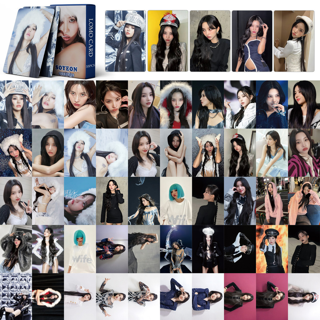 Linxx 55 Chiếc (G) I-DLE SOYEON Album Lomo Card Kpop Photocards Bưu Thiếp Series