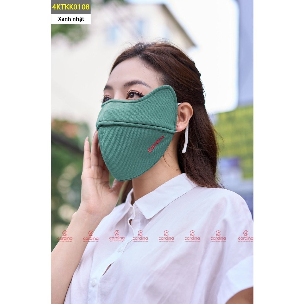 Khẩu trang CARDINA làm mát chống tia UV lõi bông hoạt tính lọc không khí ô nhiễm 4KTKK01