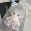 【Bingo】Búp bê cotton 20cm, thú nhồi bông dễ thương, búp bê hóa trang, tóc giả màu bạc, bạn có thể chọn quần áo chỉ định, quà sinh nhật cho bé gái（0102）