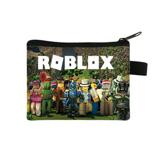 Roblox Series Ví Dây Kéo Túi Tiền Thẻ Ngân Hàng Đồng Xu Giấy Túi Bảo Quản Tiền Tệ In Hoạt Hình Ví Trẻ Em