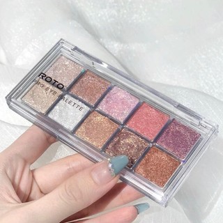 [ RO TO ]Bảng Phấn Mắt RO TO 10 Màu Sắc Thời Trang Make up Khuôn Mặt