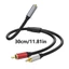 Cáp chuyển đổi nam Niki 3 5mm sang 2RCA cho tai nghe và chất đe dọa gia đình