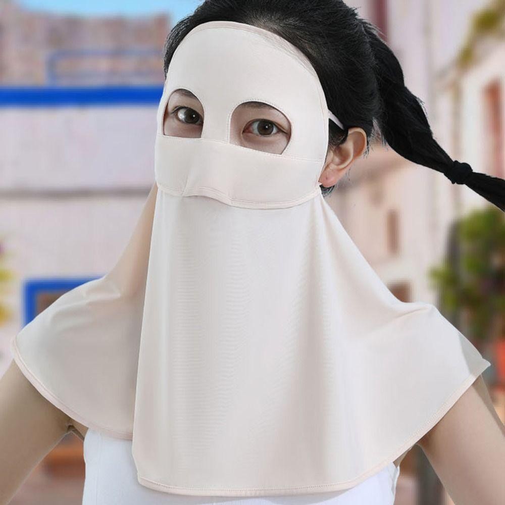 KANGN Chống Nắng, UPF50 + Khăn quàng cổ chống tia cực tím toàn mặt, Tấm che nắng thoáng khí chống bụi Mặt mùa hè