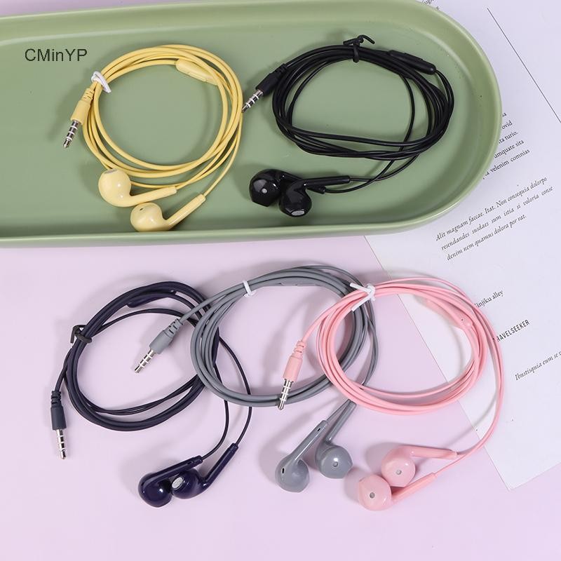 Cminyp U19 Tai nghe có dây bề mặt mịn Tai nghe siêu trầm 3,5 mm có Mic tích hợp Tay khử tiếng ồn Tai nghe nhạc Glory