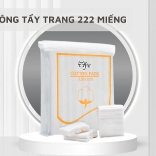 Bông Tẩy Trang 222 Miếng, Cotton Pads 3 Lớp Mềm Mịn, Thấm Hút Tốt, Dùng Cho Tẩy Trang – Skincare – Trang Điểm