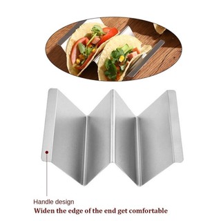 Giá đỡ Taco FEASTLY, Giá làm bánh nướng 2 / 3 lưới rỗng, có sẵn trên cả hai mặt Thiết kế tay cầm bằng thép không gỉ Khay Tortilla ngô Nhà bếp