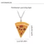 DARON Best Forever Vòng cổ, Mặt dây chuyền Pizza tình bạn bằng hợp kim, Trang sức thời trang Vòng cổ thực phẩm Kết hợp Vòng cổ BFF Tình bạn