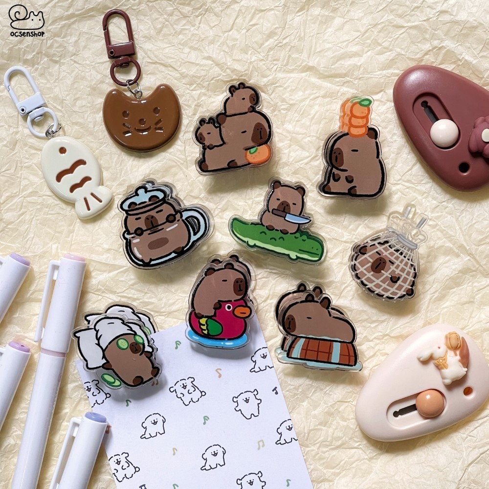 Kẹp nhựa Capybara (Giao mẫu ngẫu nhiên)