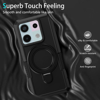 Dành Cho Redmi Note 13 Pro / Note 14 Pro 5G Ốp điện thoại Có Giá Đỡ Vòng PC Cứng Cạnh TPU Mềm Cấp Quân Sự Chống Rơi Vỏ Mỏng Chống Sốc