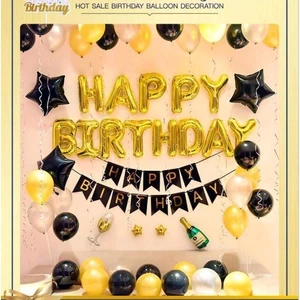 Bóng Bay Happy Birthday Dành Cho Người Lớn Màu Vàng Mã Y-6136 - Tiến Bóng Bay