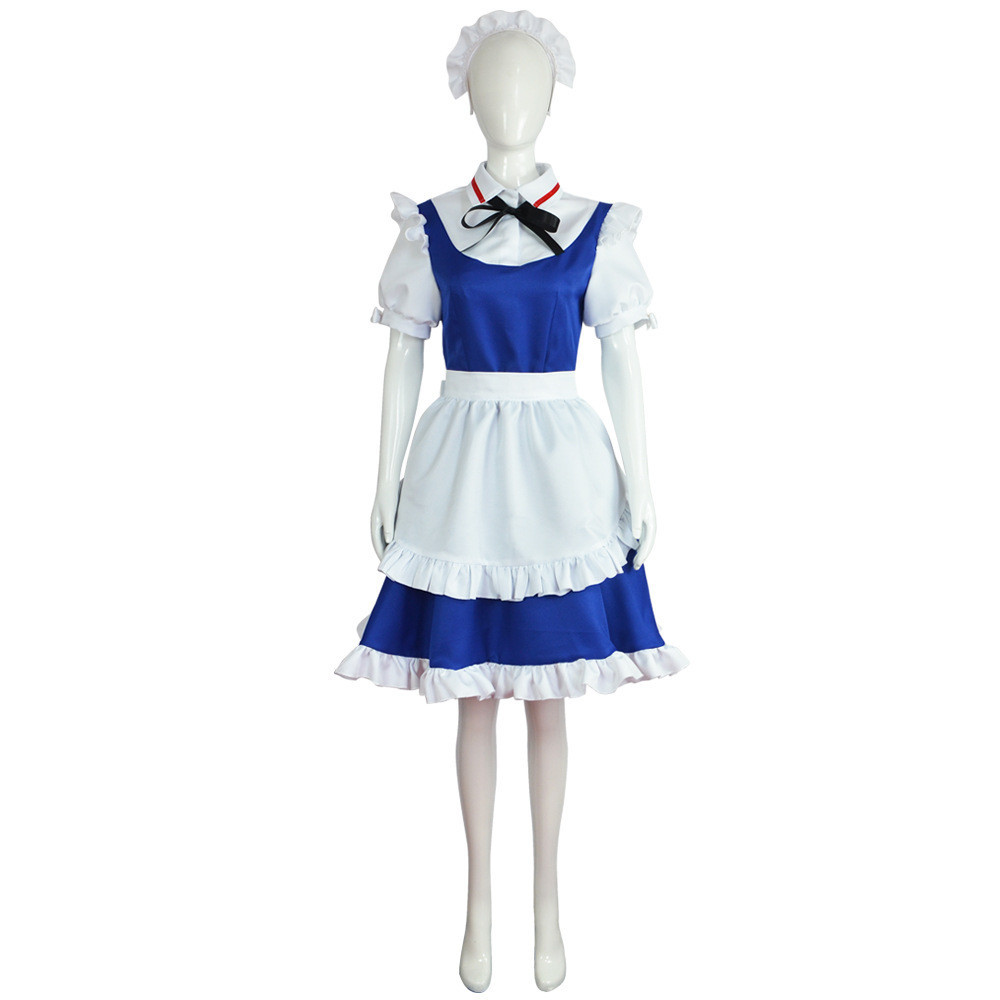 Sq2 Hot Touhou Project Shrine Maiden Izayoi Sakuya người giúp việc trang phục cosplay vải trang phục dự tiệc Halloween