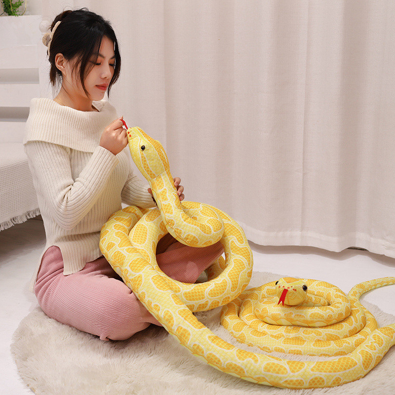 Búp Bê Rắn Python Sang Trọng Đồ Chơi Mô Phỏng Rắn Mềm Làm Đầy Động Vật Gối Rắn Dễ Thương Cho Trẻ Em Quà Tặng Sinh Nhật, Trang Trí Nhà Cửa, Quà Tặng Năm Mới