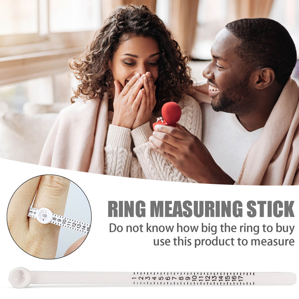 Thước vòng Đo Ngón Tay Cuộn Dây Vòng Công Cụ Định Cỡ Hoa Kỳ Đo Kích Thước Vòng Sizer Phụ Kiện