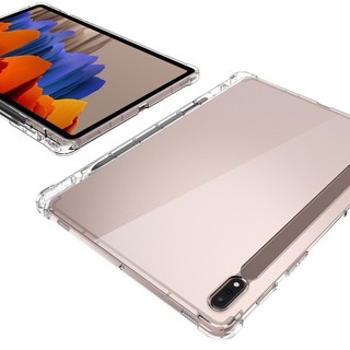 Ốp Mềm Cho Samsung Galaxy Tab A9 Plus 11 inch 2023 TPU Silicone Bốn Góc Vỏ Bảo Vệ Chống Rơi Cho Galaxy Tab A9 8.7 S9 FE S8 S7 A8 10.5 A7 S6 Lite 10.4 Có Khe Cắm Bút