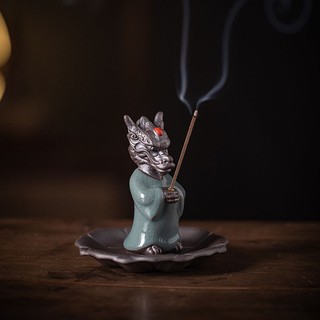 Chúc Rồng Sáng Tạo Gốm Sứ May Mắn Trong Nhà Cung Hoàng Đạo Hộ Gia Đình Có Thể Tăng Hương Ghế Thiền Trà Để Bàn Hương Liệu Bur