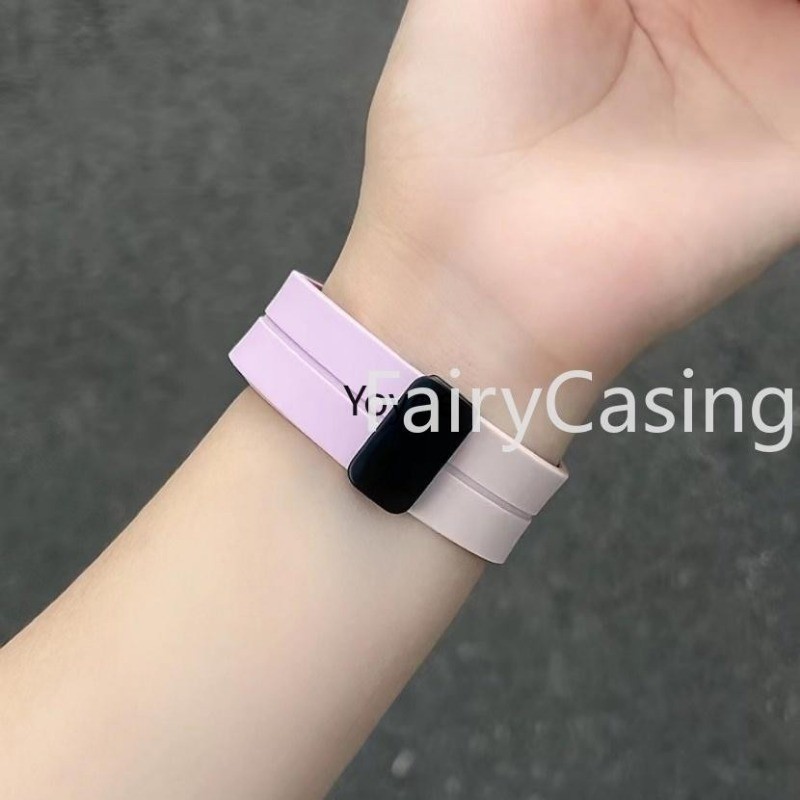 Dây đeo silicon từ tính cho Apple watch ultra 2 49mm series 9 45mm 41mm 7 8 9 SE 6 2 3 44mm 40mm 42mm 44mm Vòng đeo tay Apple watch ultra band