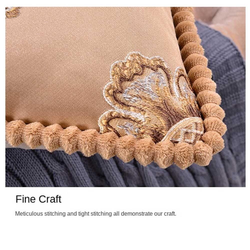Vỏ Gối SHUPUN, Vỏ Đệm Jacquard Trang Trí, 48x48cm Trang Trí Nhà Có Thể Giặt Được Phong Cách Châu Âu Ném Gối