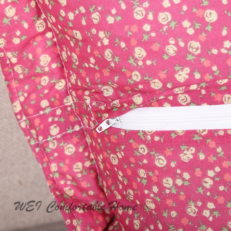 Vỏ gối cotton nguyên chất, vỏ gối hoa, vỏ gối không lõi, thoải mái cho nhà