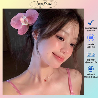 Kẹp Tóc Hoa Lan Hồ Điệp Thời Trang Nữ Tính 9CM ANGIHOME