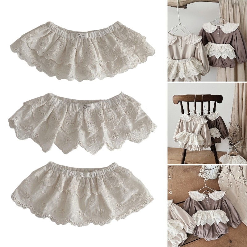 XGB Ren Thêu Váy Cotton Trang Phục Tập Đi Váy Tulle Sơ Sinh Váy Tulle