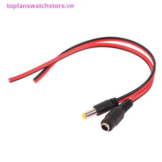 Toplanswatchstore 5 Chiếc Điện Nam Nữ Cáp 12V Cắm Adapter Đầu Nối Cáp Cho Camera Quan Sát Cắm 5.5 * 2.1mm VN