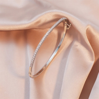 Châu Âu Mỹ ins Phong Cách Mới Hàng Đơn Micro Kẻ Sọc Zircon Vòng Tay Nữ