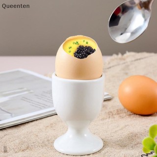 Queenten Trứng Giá Đỡ Trứng Trắng Cốc Cứng Mềm Trứng luộc Bữa Sáng Trứng Dự Tiệc Trứng Cung Cấp Phụ Kiện Nhà Bếp QT
