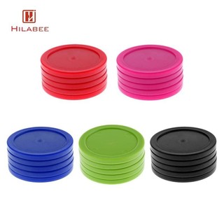 Hilabee 5 Miếng 62mm Khúc Côn Cầu Không Khí Thay Thế Pucks Cho Bàn Khúc Côn Cầu Không Khí Kích Thước Đầy Đủ