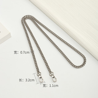 Dây chuyền kim loại cho túi xách, dây đeo chéo mỏng, ngắn di động, dây túi dài, nhiều kích cỡ tùy chỉnh